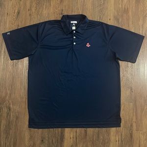Antigua Red Sox Polo Navy Mens XL